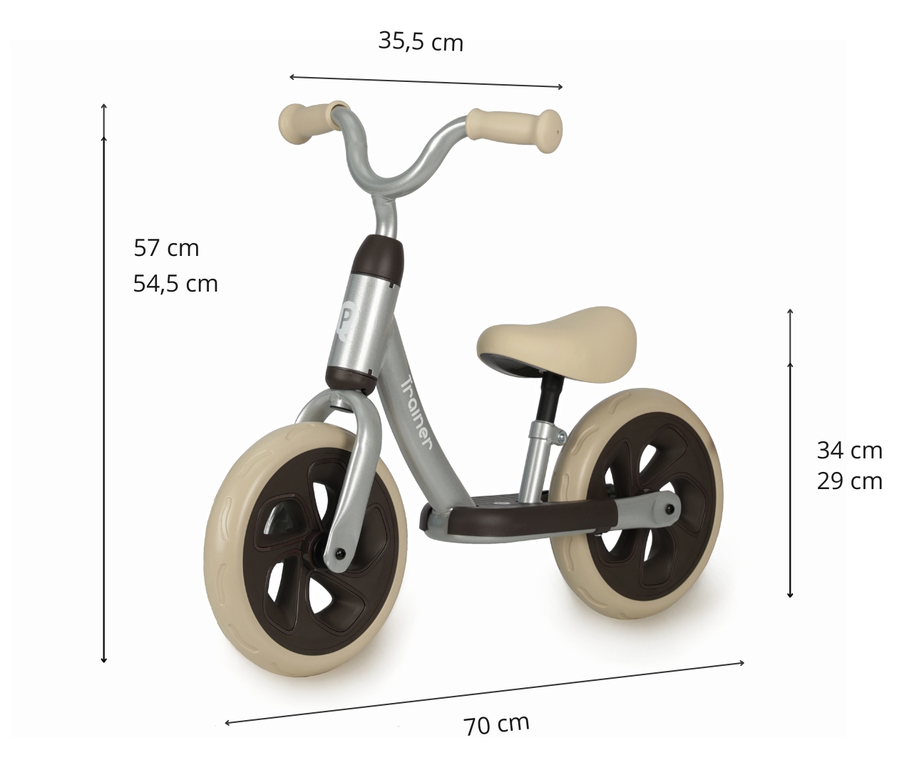Qplay Rowerek Biegowy Trainer Silver — zdjęcie 4