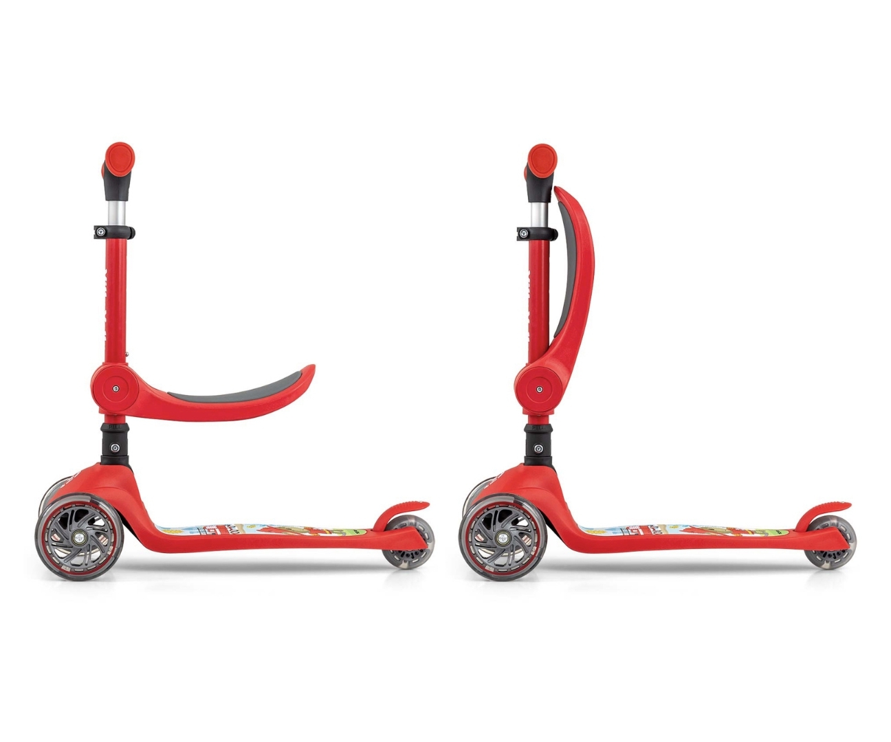 Milly Mally Scooter Fuzzy Red — zdjęcie 5