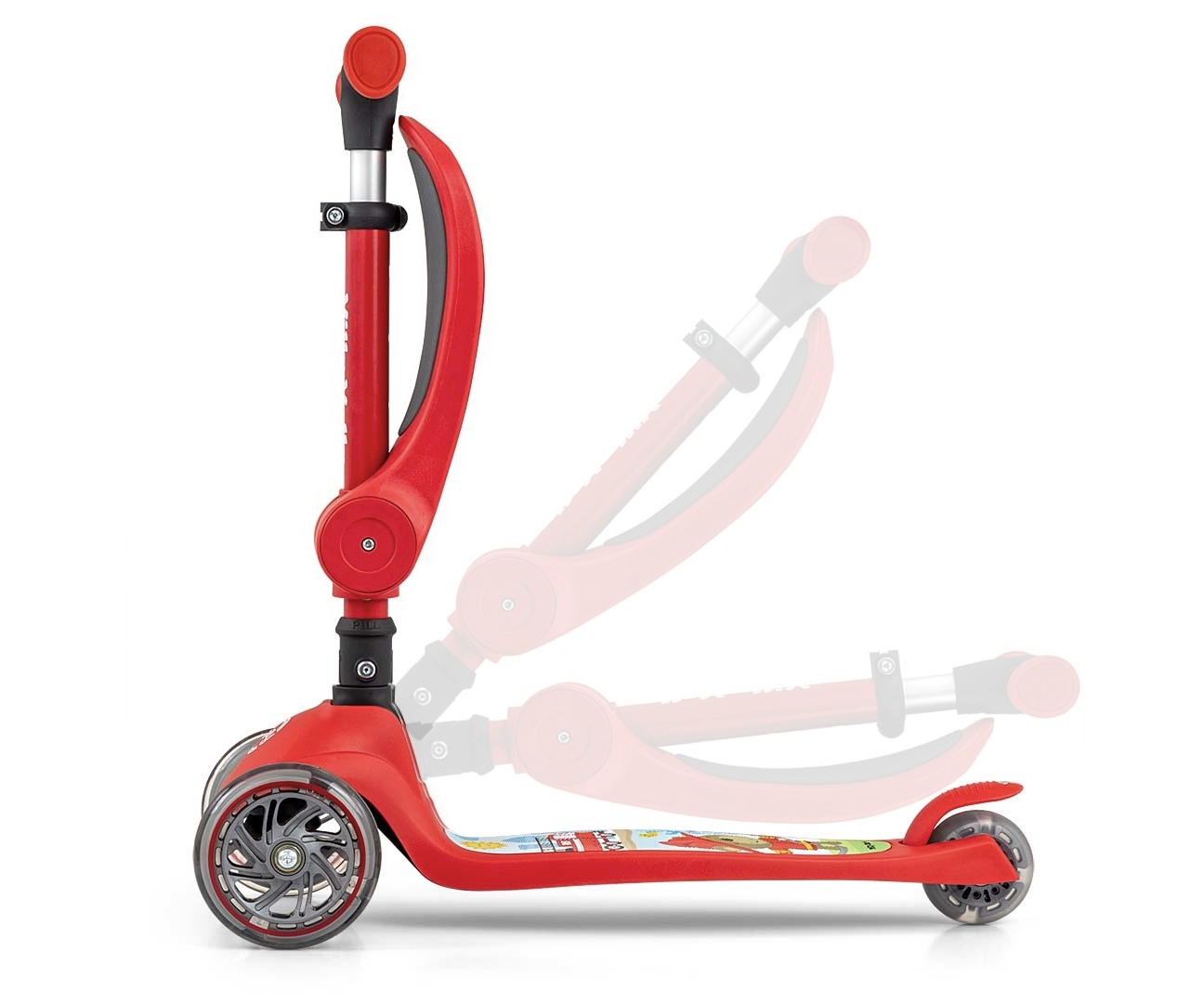 Milly Mally Scooter Fuzzy Red — zdjęcie 8