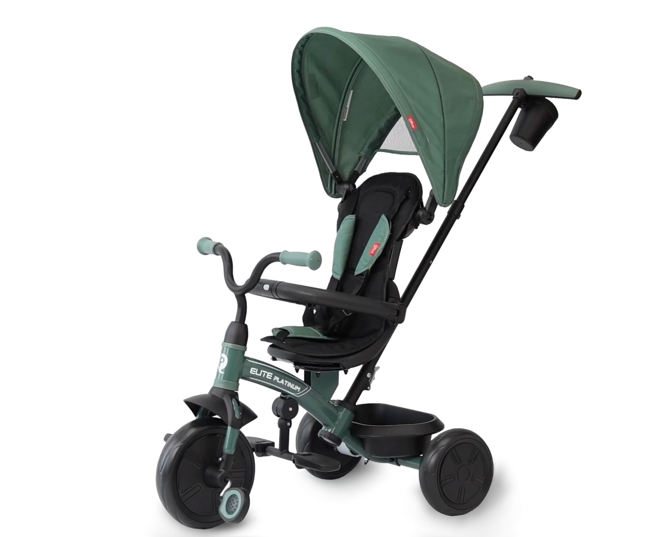 Qplay Rowerek Trójkołowy Elite Platinum Green — zdjęcie 2