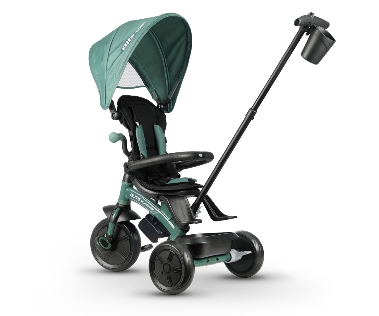 Qplay Rowerek Trójkołowy Elite Platinum Green — zdjęcie 3