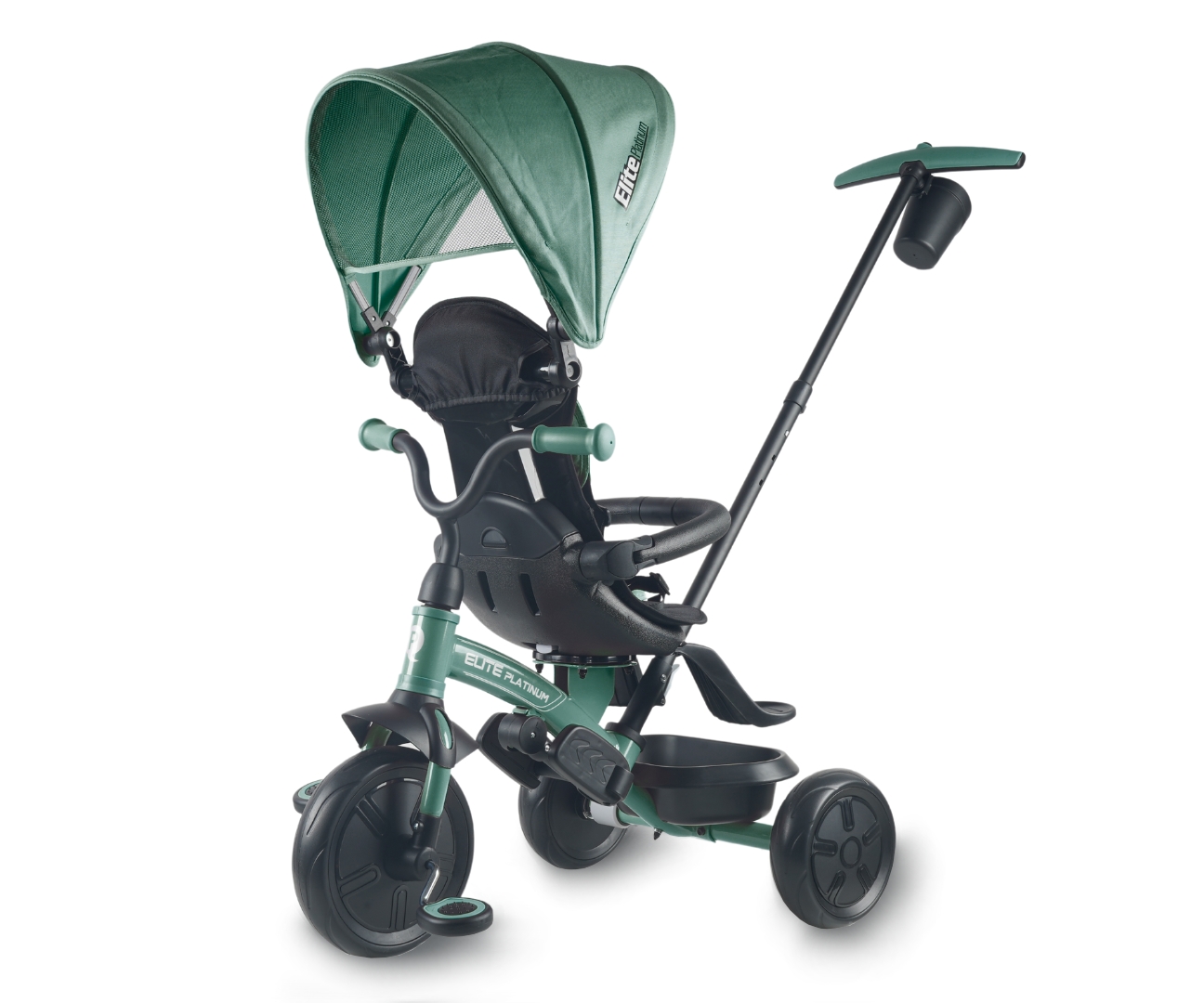 Qplay Rowerek Trójkołowy Elite Platinum Green — zdjęcie 4