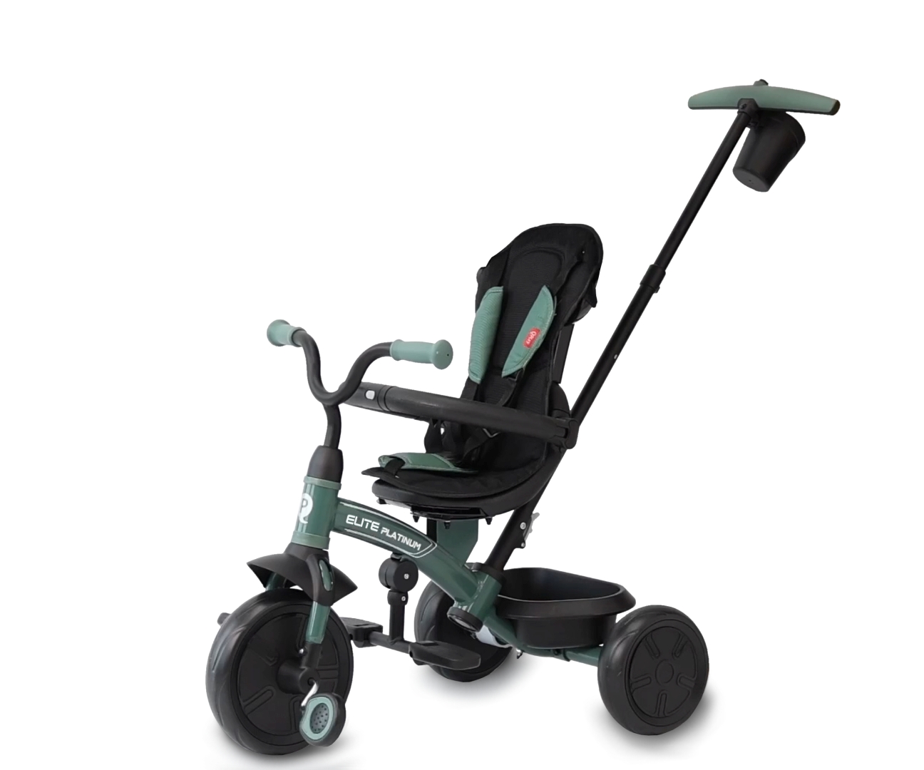 Qplay Rowerek Trójkołowy Elite Platinum Green — zdjęcie 8