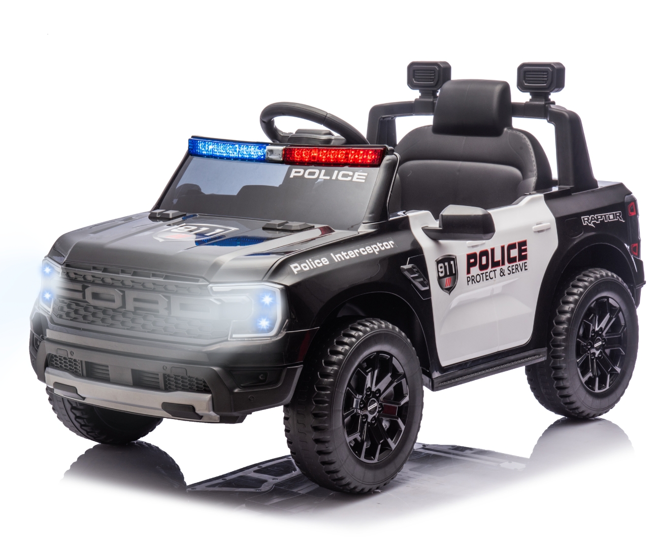 Milly Mally Pojazd na akumulator Ford Ranger Police Black