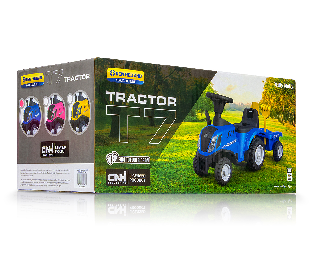 Milly Mally Pojazd NEW HOLLAND T7 TRAKTOR Blue — zdjęcie 8