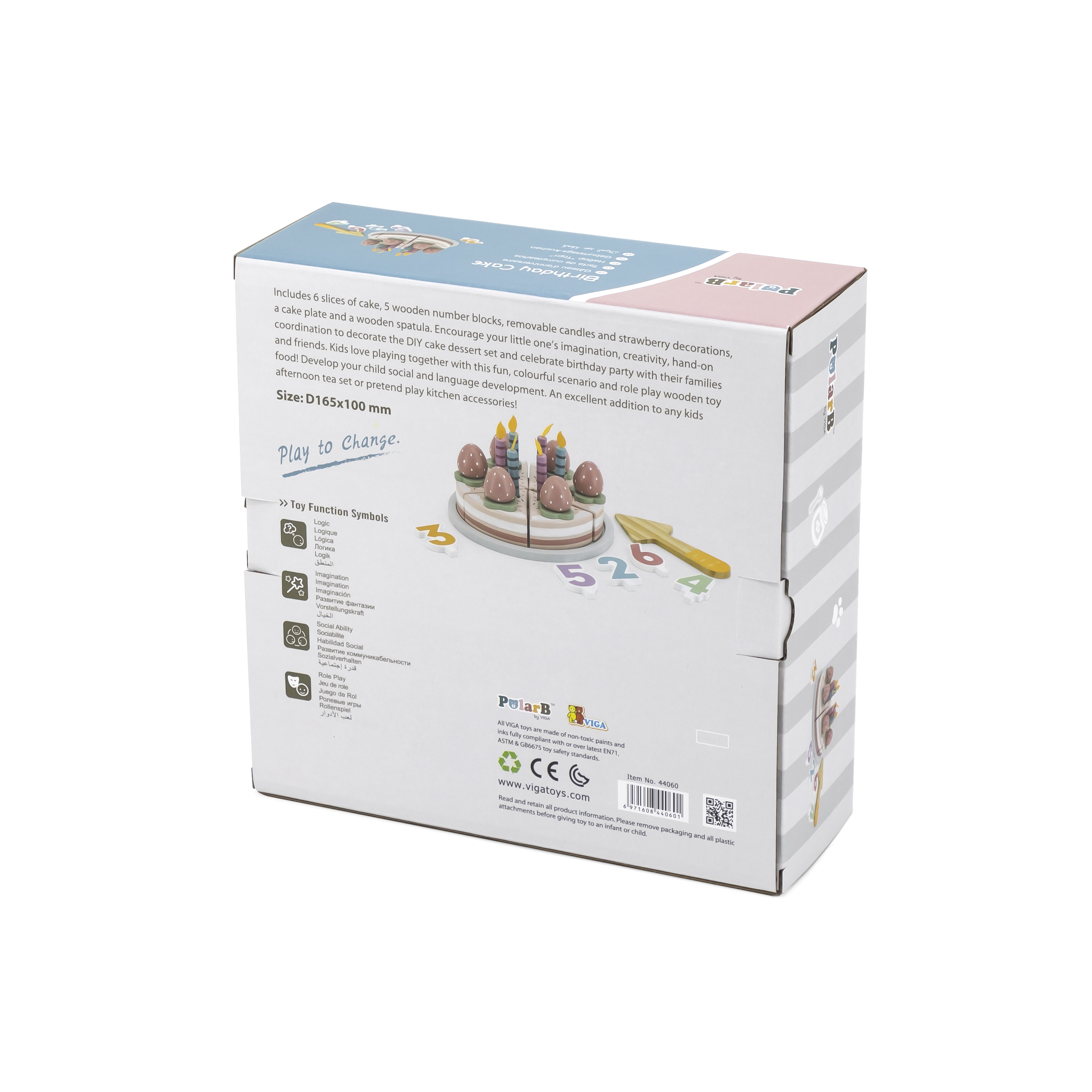 Viga 44060 PolarB Truskawkowy tort urodzinowy do krojenia — zdjęcie 4