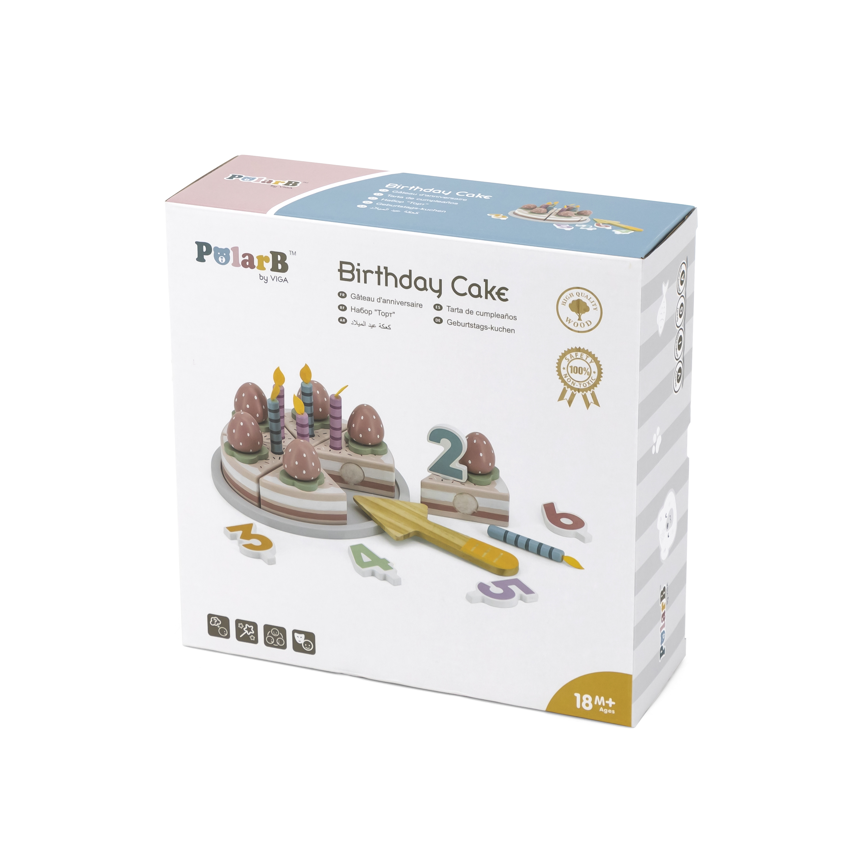 Viga 44060 PolarB Truskawkowy tort urodzinowy do krojenia — zdjęcie 5
