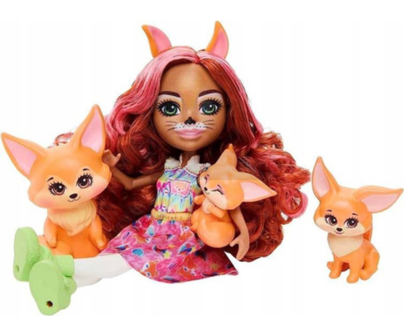 Mattel Enchantimals HNT60 Zestaw Lalka Fennec Fox i Rodzina Lisków — zdjęcie 2