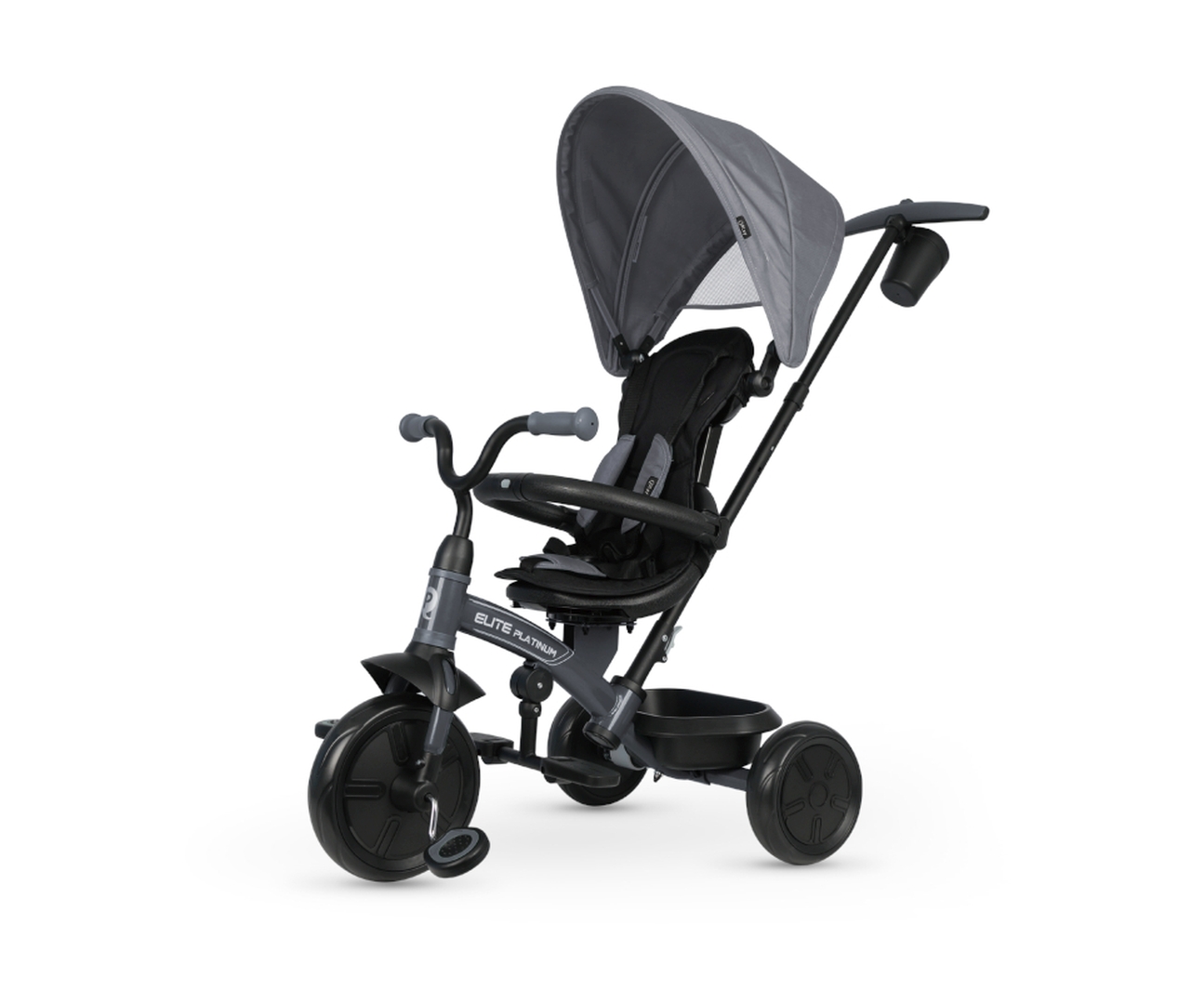 Qplay Rowerek Trójkołowy Elite Platinum Grey — zdjęcie 2