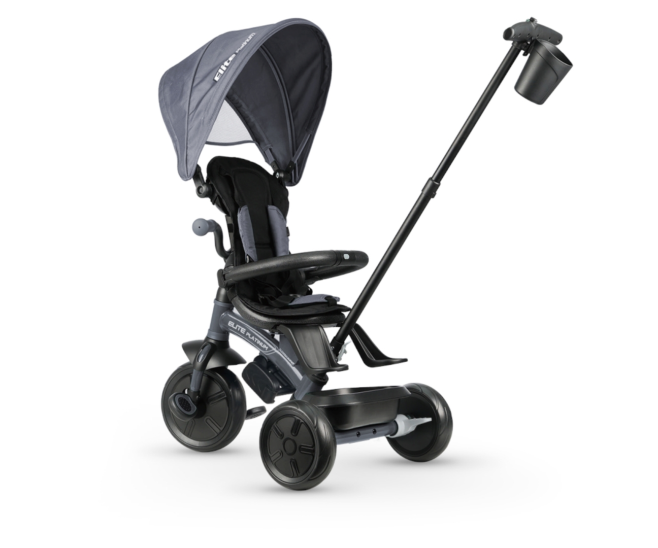 Qplay Rowerek Trójkołowy Elite Platinum Grey — zdjęcie 3