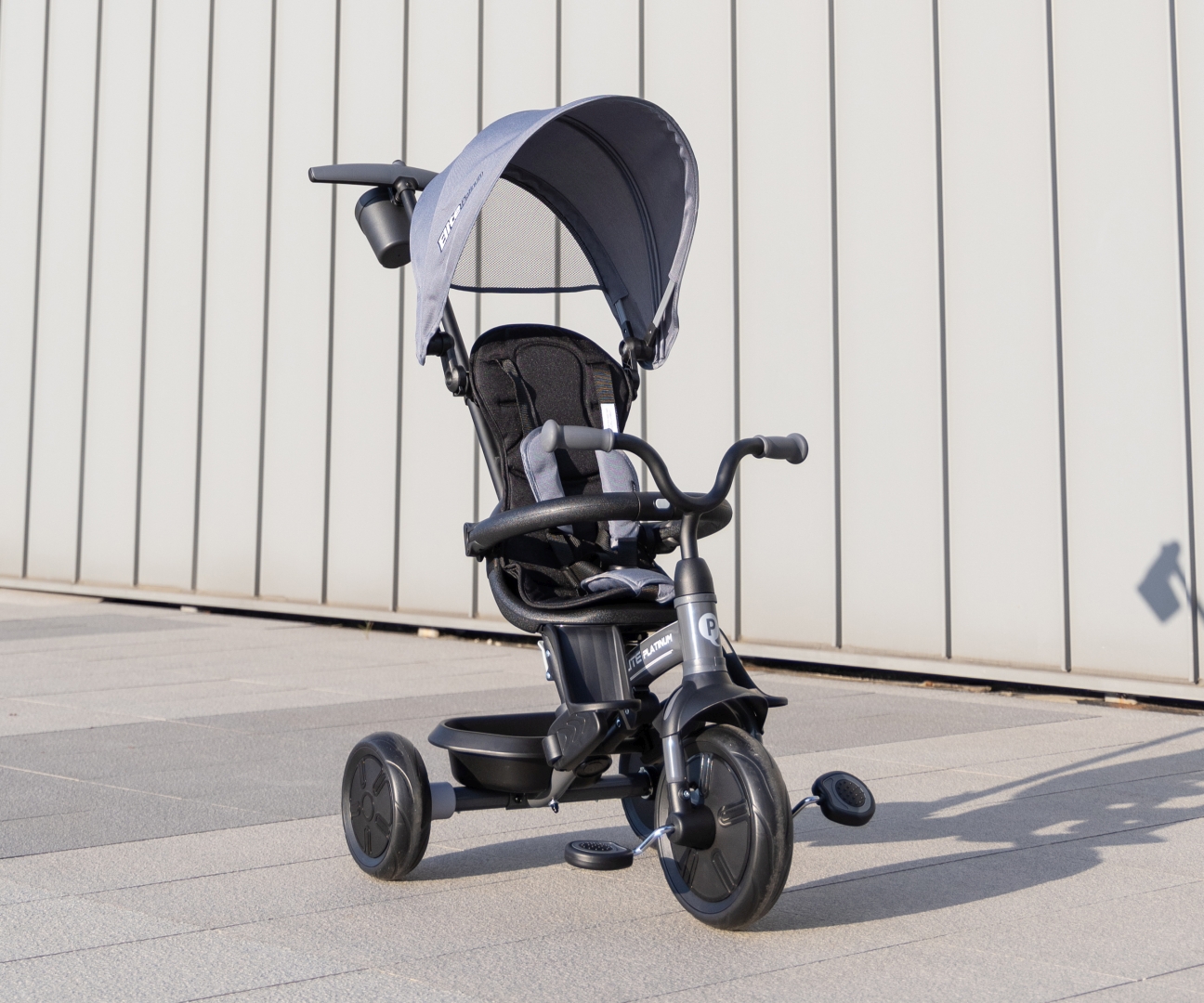 Qplay Rowerek Trójkołowy Elite Platinum Grey — zdjęcie 12