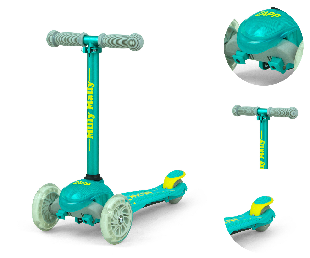 Milly Mally Scooter Zapp Mint — zdjęcie 4