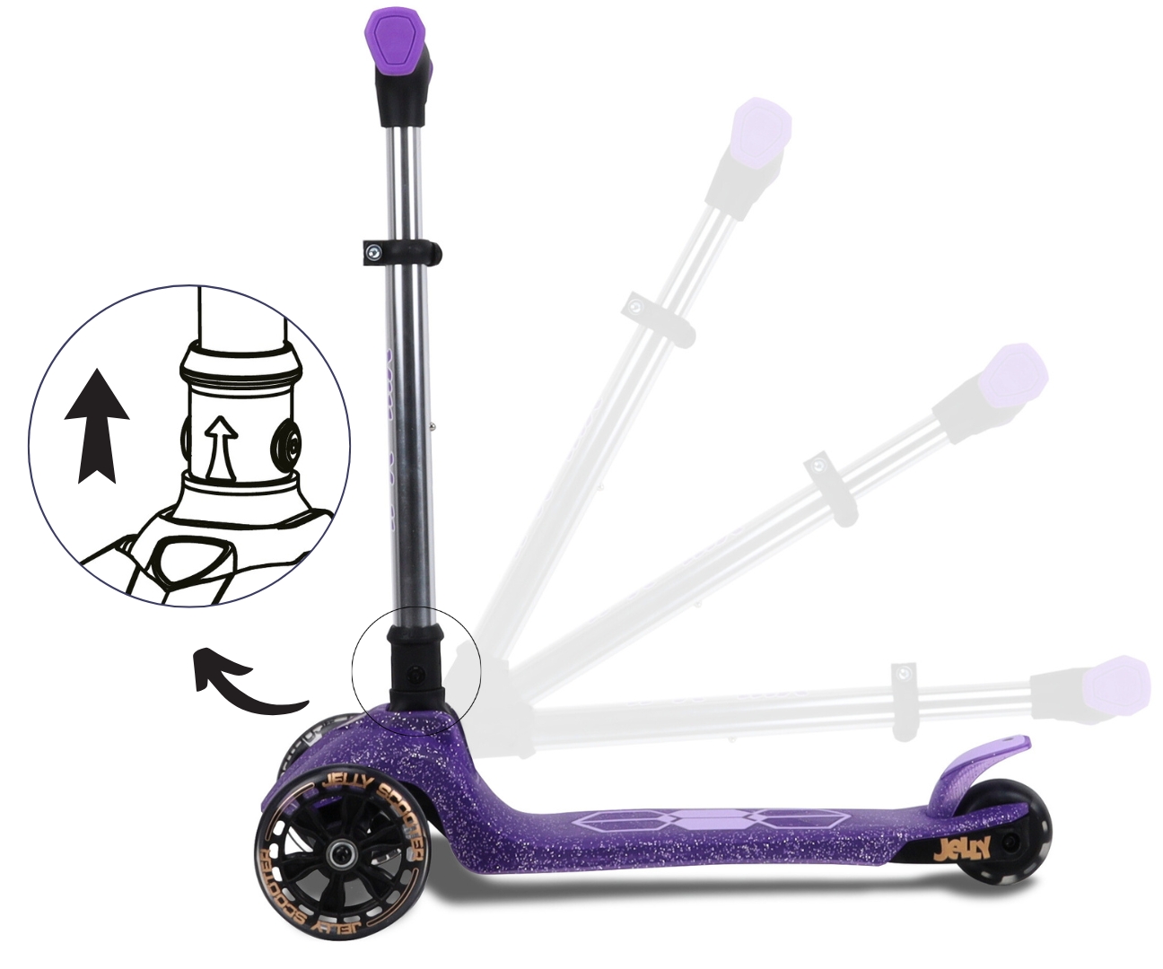 Milly Mally Scooter Jelly Violet — zdjęcie 10