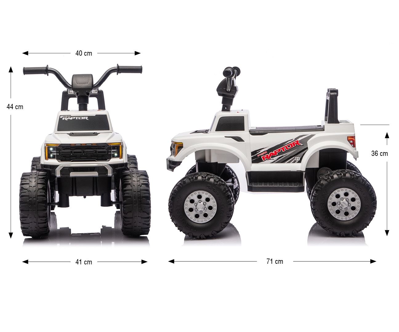 Milly Mally Pojazd na akumulator Ford F-150 Raptor White — zdjęcie 15