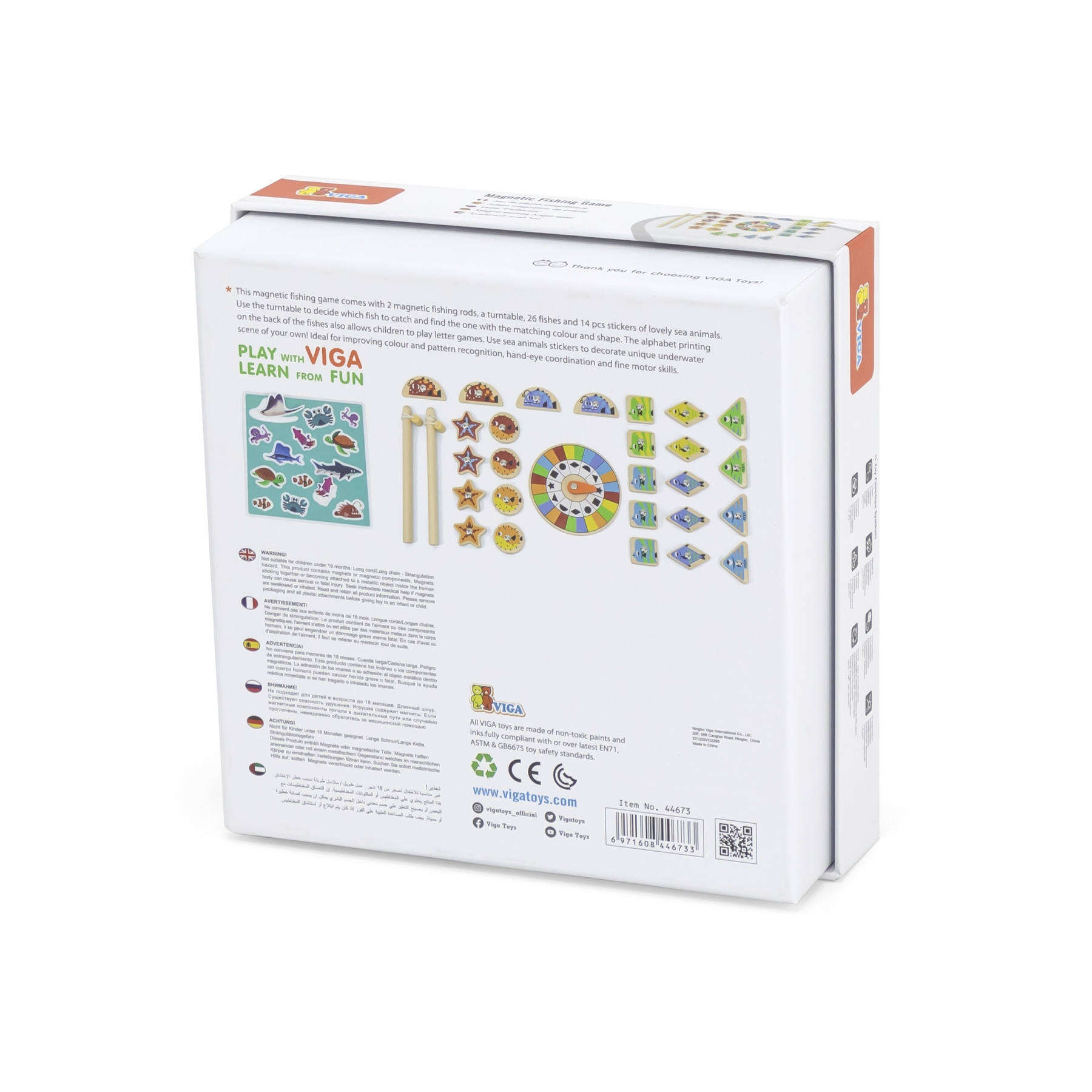 Viga 44673 Magnetyczna gra - łowienie rybek — zdjęcie 6