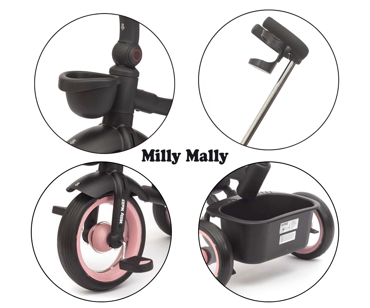 Milly Mally Rowerek Trójkołowy Twinkle Pink — zdjęcie 12
