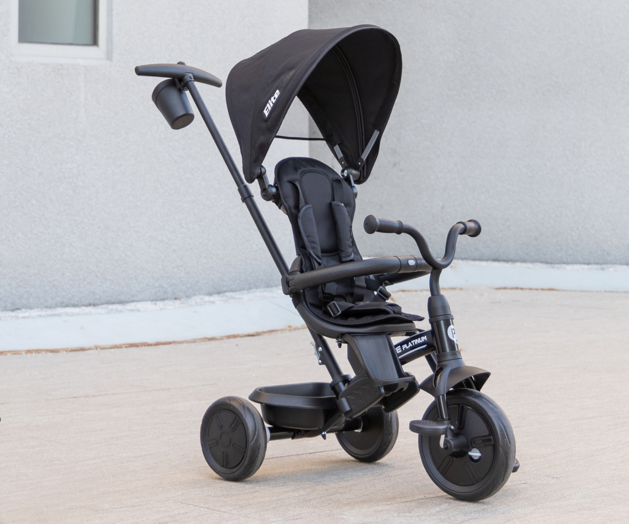 Qplay Rowerek Trójkołowy Elite Platinum Black — zdjęcie 9