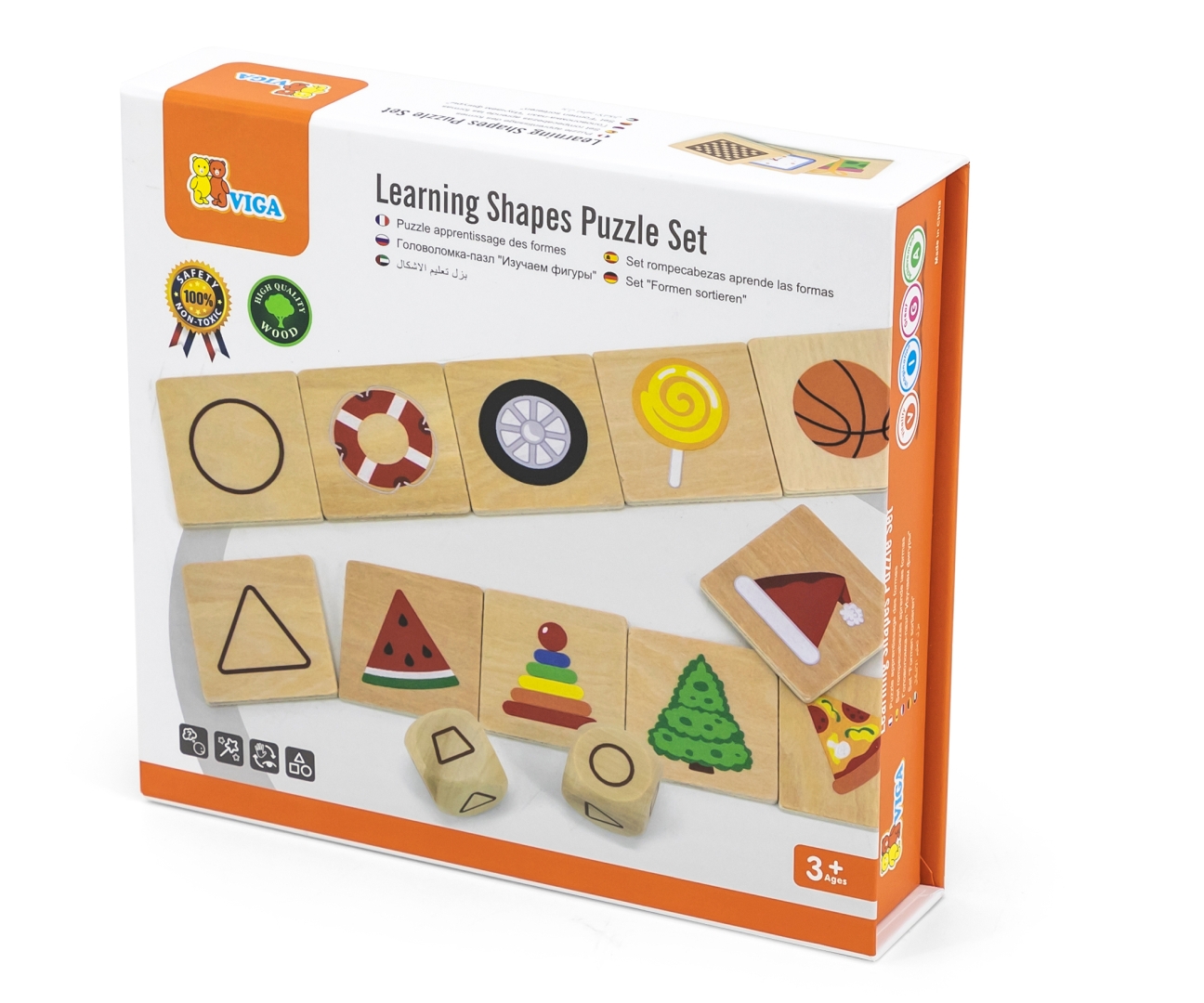Viga 44506 Puzzle - zestaw do nauki kształtów — zdjęcie 11