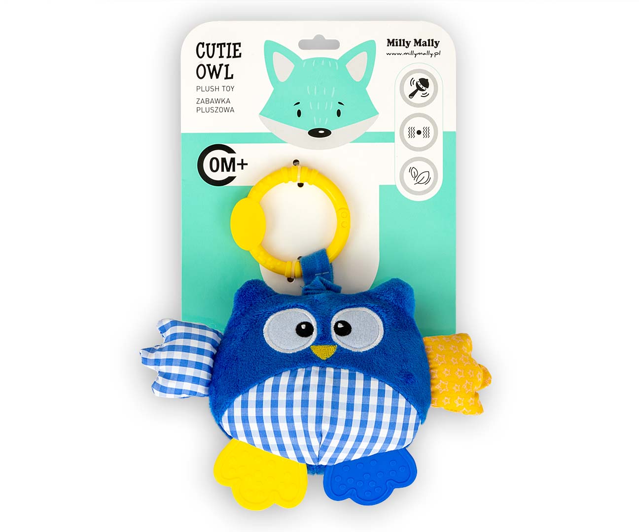 Zawieszka pluszowa Sówka - Cutie owl - 2881 BLUE — zdjęcie 5