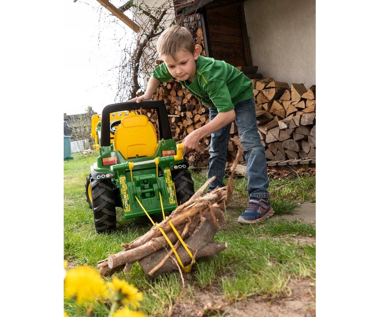 Rolly Toys 408986 Wyciągarka do Rolly Toys Zielona — zdjęcie 8