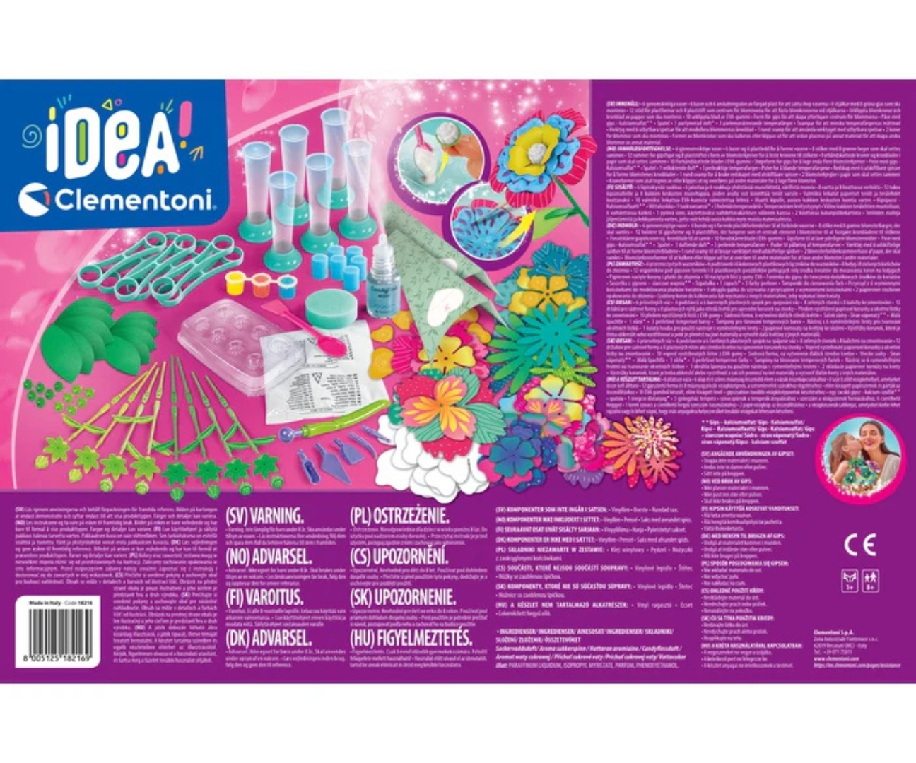 Clementoni 18216 Idea Art Pomysły - Laboratorium Kwiatów — zdjęcie 2