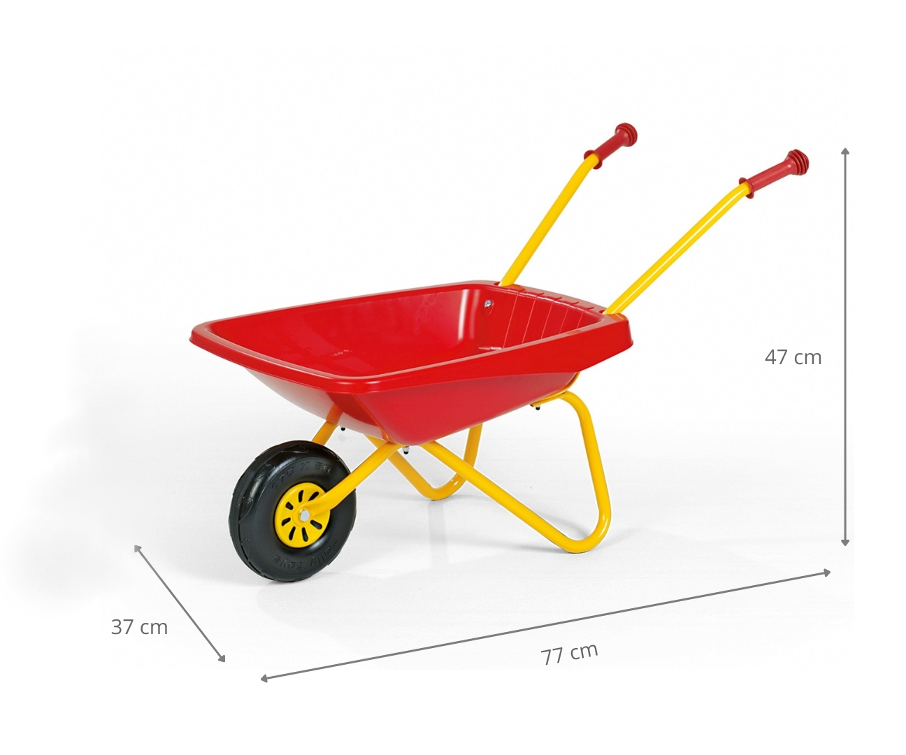 Rolly Toys 270859 Taczka Plastikowa Czerwona — zdjęcie 6