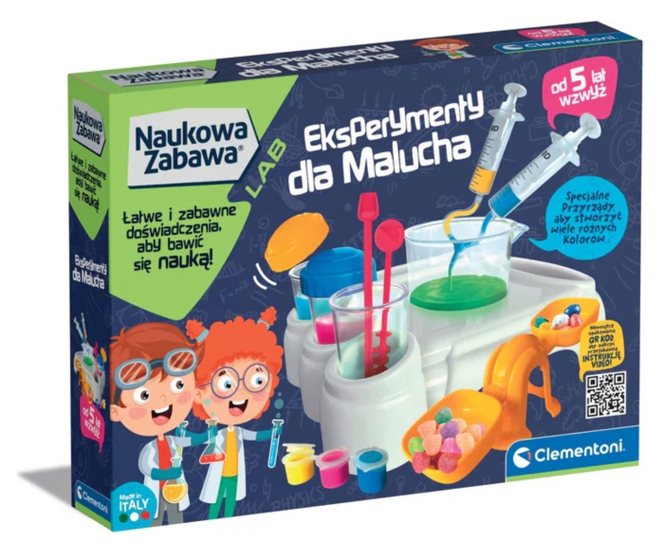 Clementoni Naukowa Zabawa Lab 50895 Eksperymenty Dla Malucha