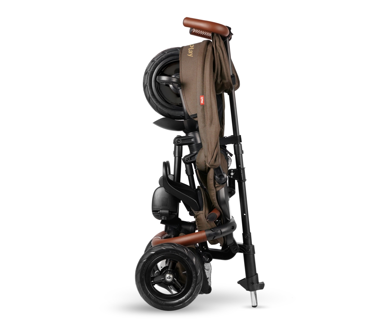 Qplay Rowerek Trójkołowy Rito Deluxe Rubber Brown — zdjęcie 6