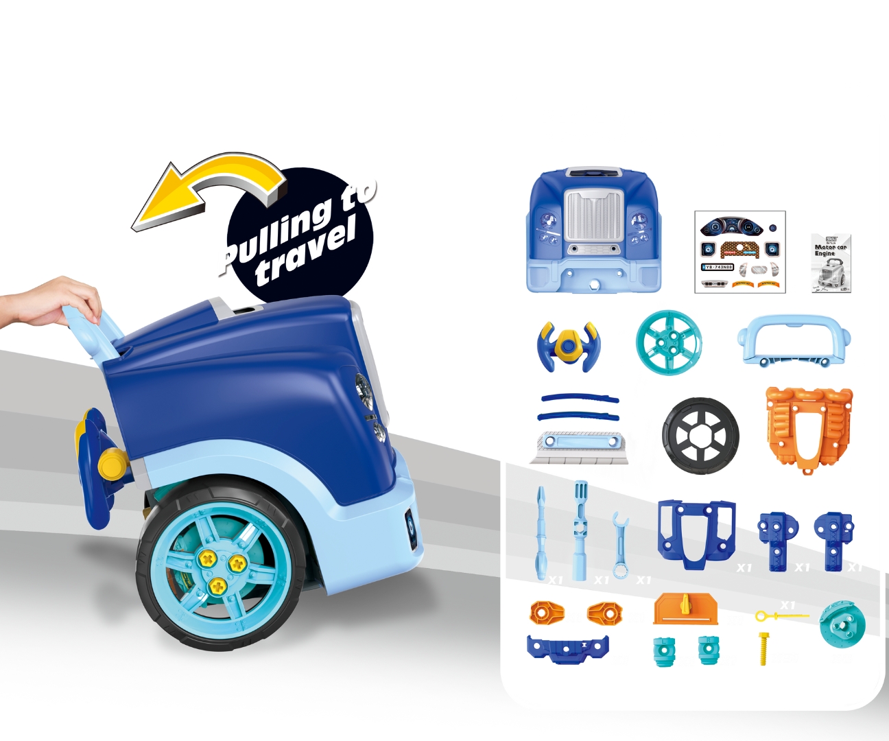 Milly Mally Silnik rozkręcalny N-gine Blue — zdjęcie 11