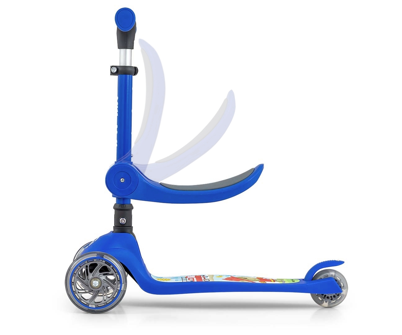 Milly Mally Scooter Fuzzy Blue — zdjęcie 7
