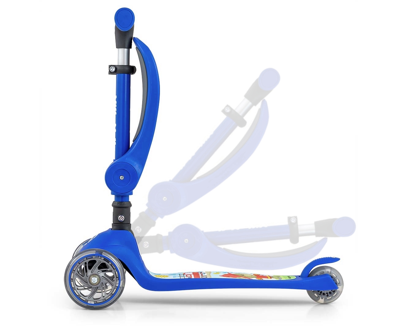 Milly Mally Scooter Fuzzy Blue — zdjęcie 8