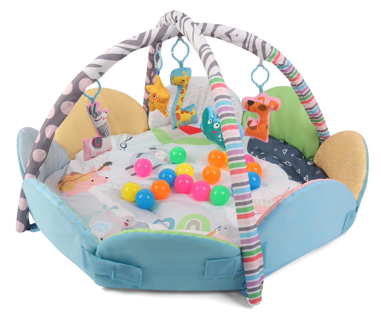 TinyMini JL639-2A Mata edukacyjna 2w1 Kwiat Zoo — zdjęcie 3