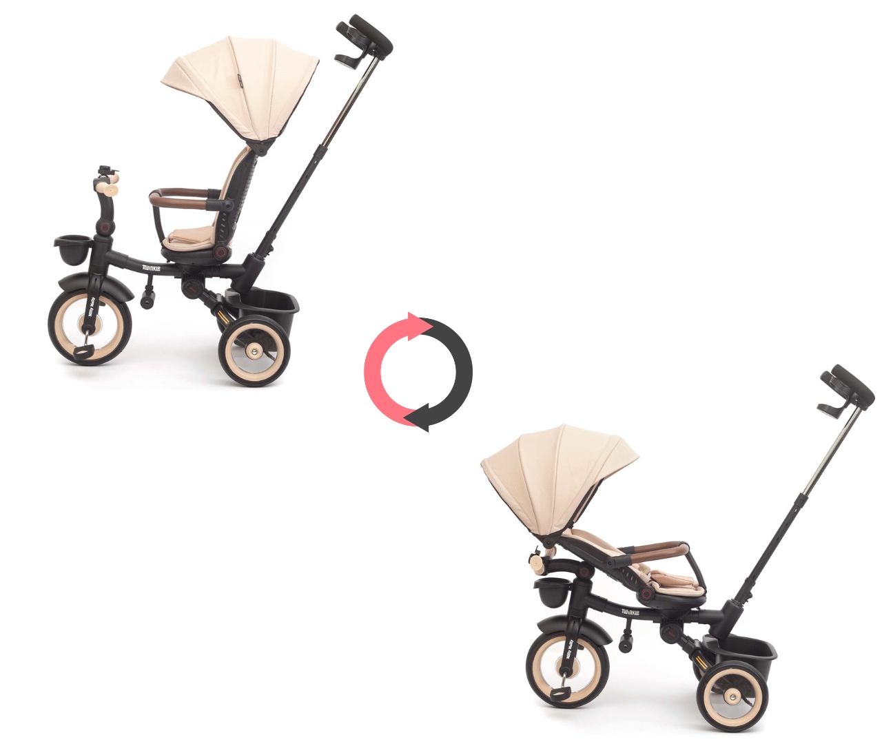 Milly Mally Rowerek Trójkołowy Twinkle Beige — zdjęcie 9