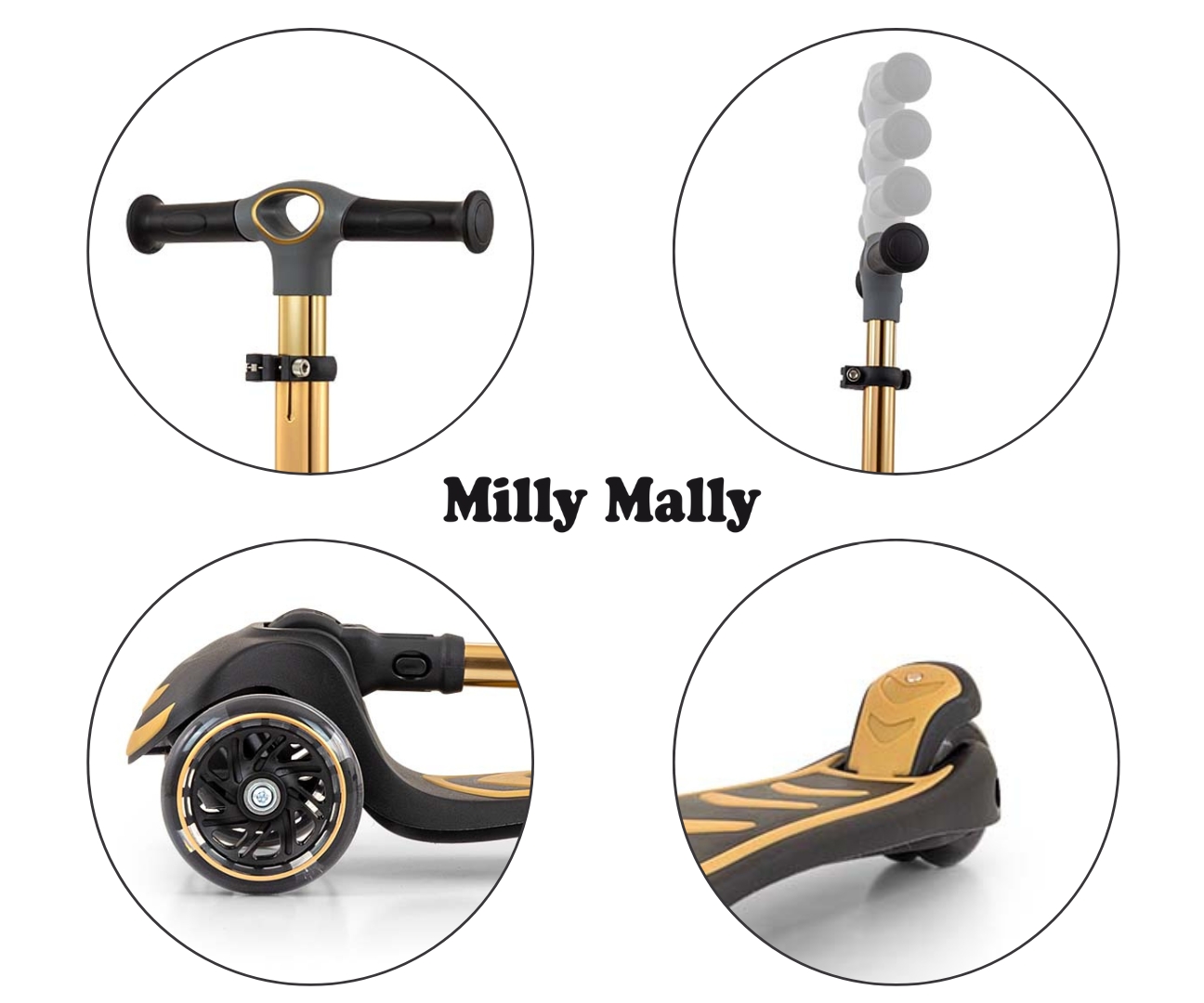 Milly Mally Scooter Boogie Golden — zdjęcie 10
