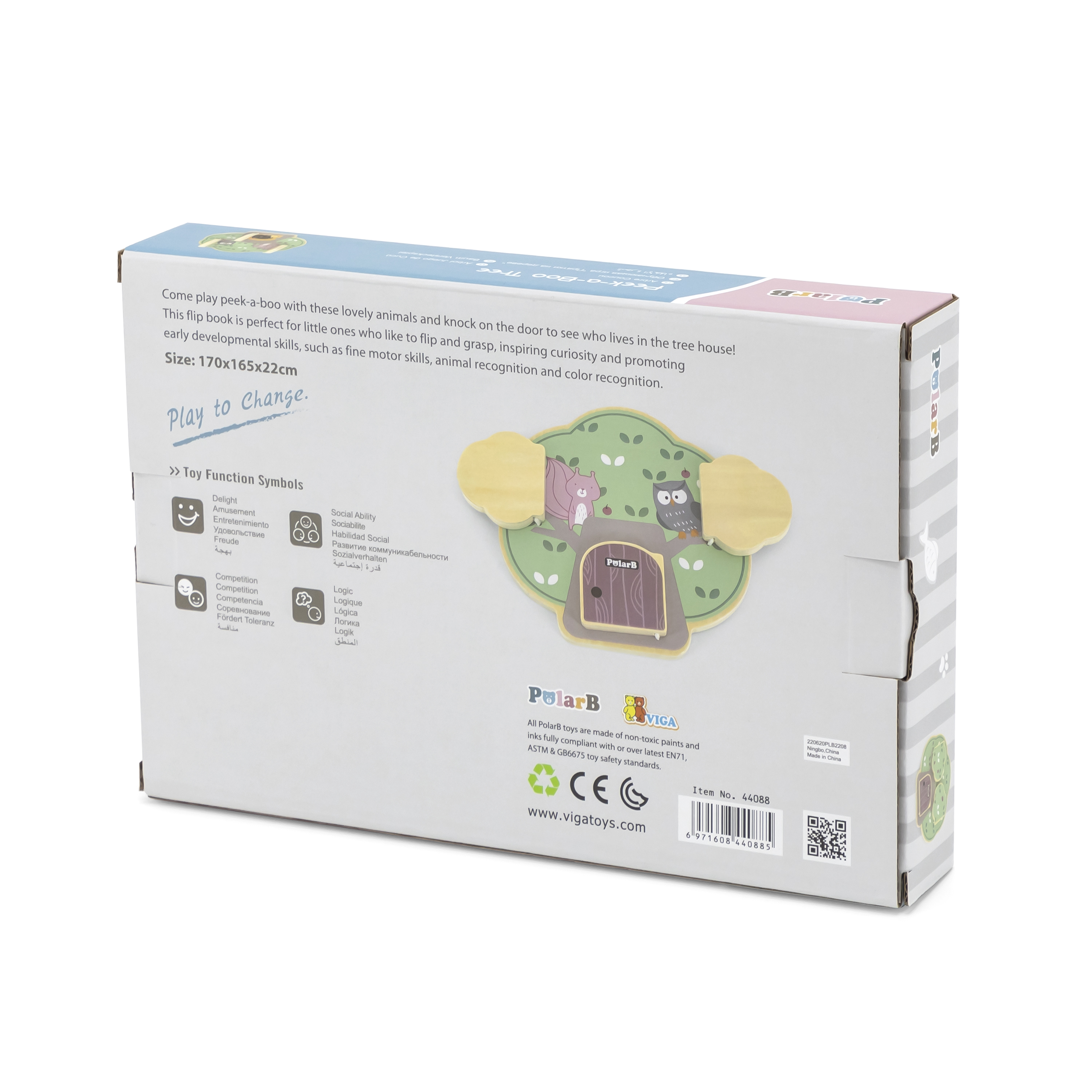 Viga 44088 PolarB Drzewo edukacyjne Peek-a-boo — zdjęcie 9