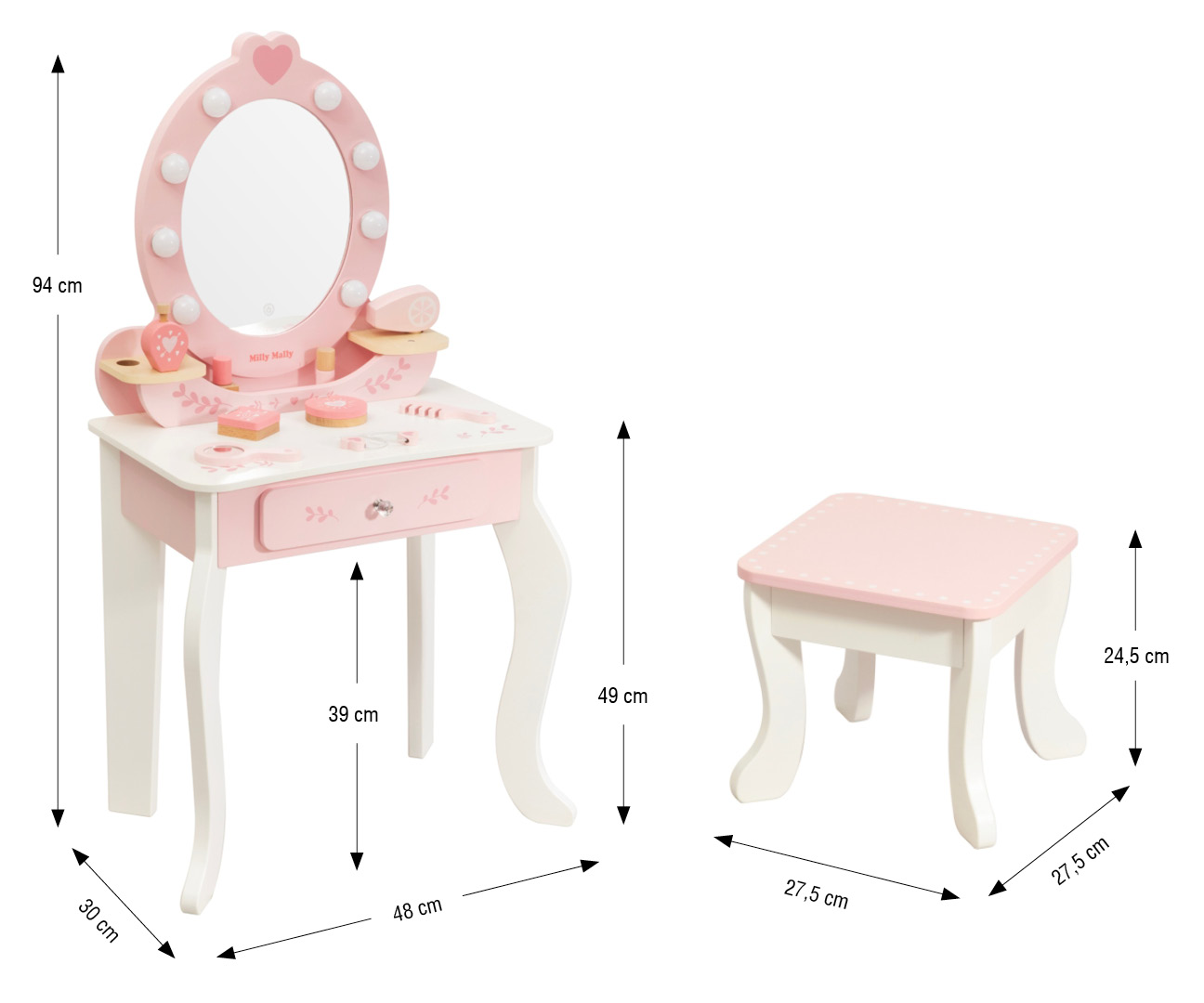 Milly Mally Toaletka Elly Pink — zdjęcie 14