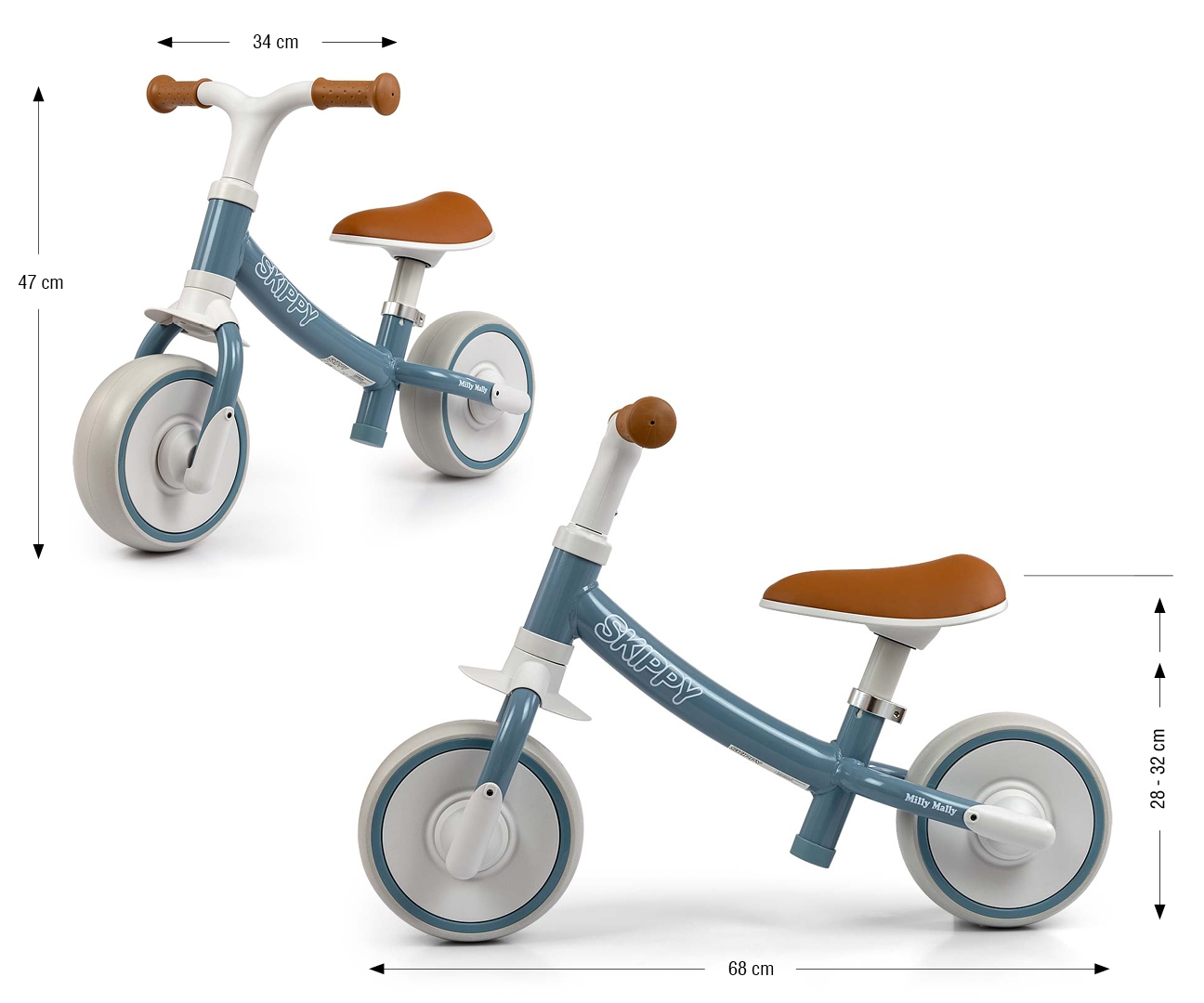Milly Mally Rowerek Biegowy Skippy Blue — zdjęcie 12