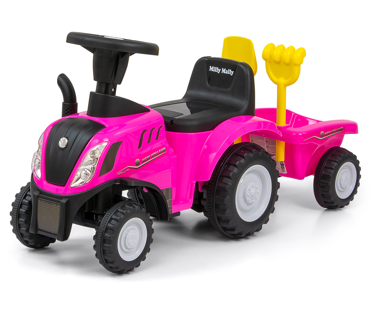 Milly Mally Ride On New Holland T7 Tractor Pink