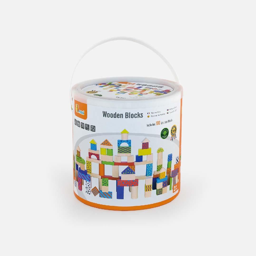 Viga 59696 Klocki 100 elementów - colorful set — zdjęcie 2