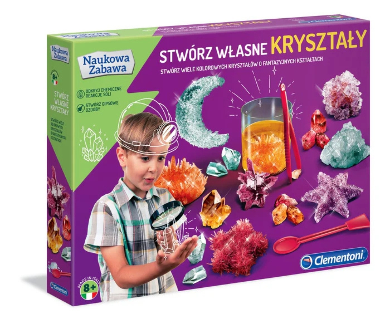 Clementoni Naukowa Zabawa Lab 50069 Stwórz Własne Kryształy