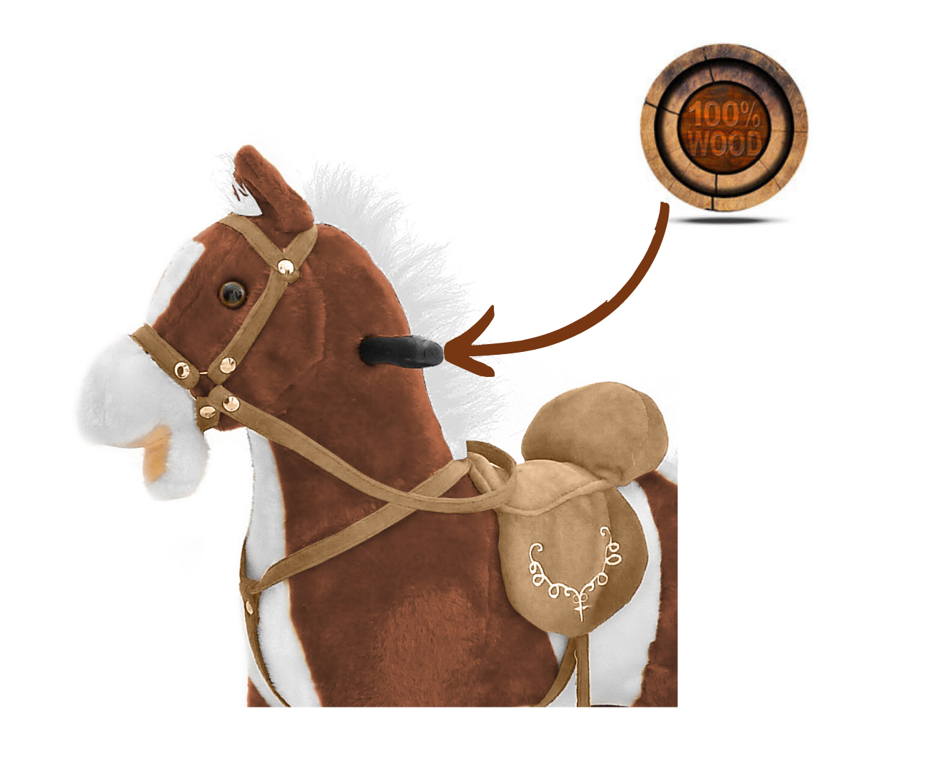 Milly Mally Koń Mustang ciemny brąz — zdjęcie 4