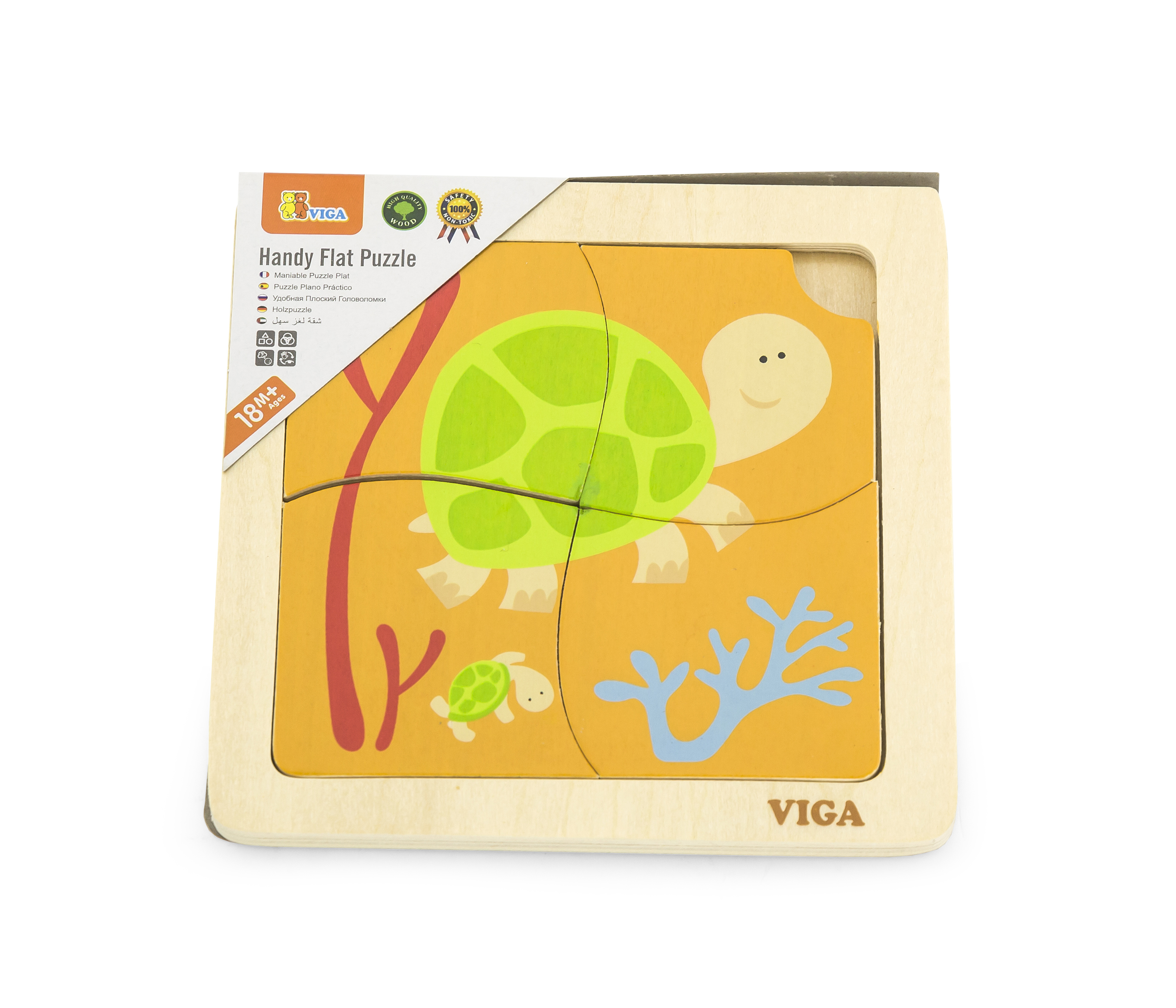 Viga 50143 Puzzle na podkładce - żółwiki — zdjęcie 2