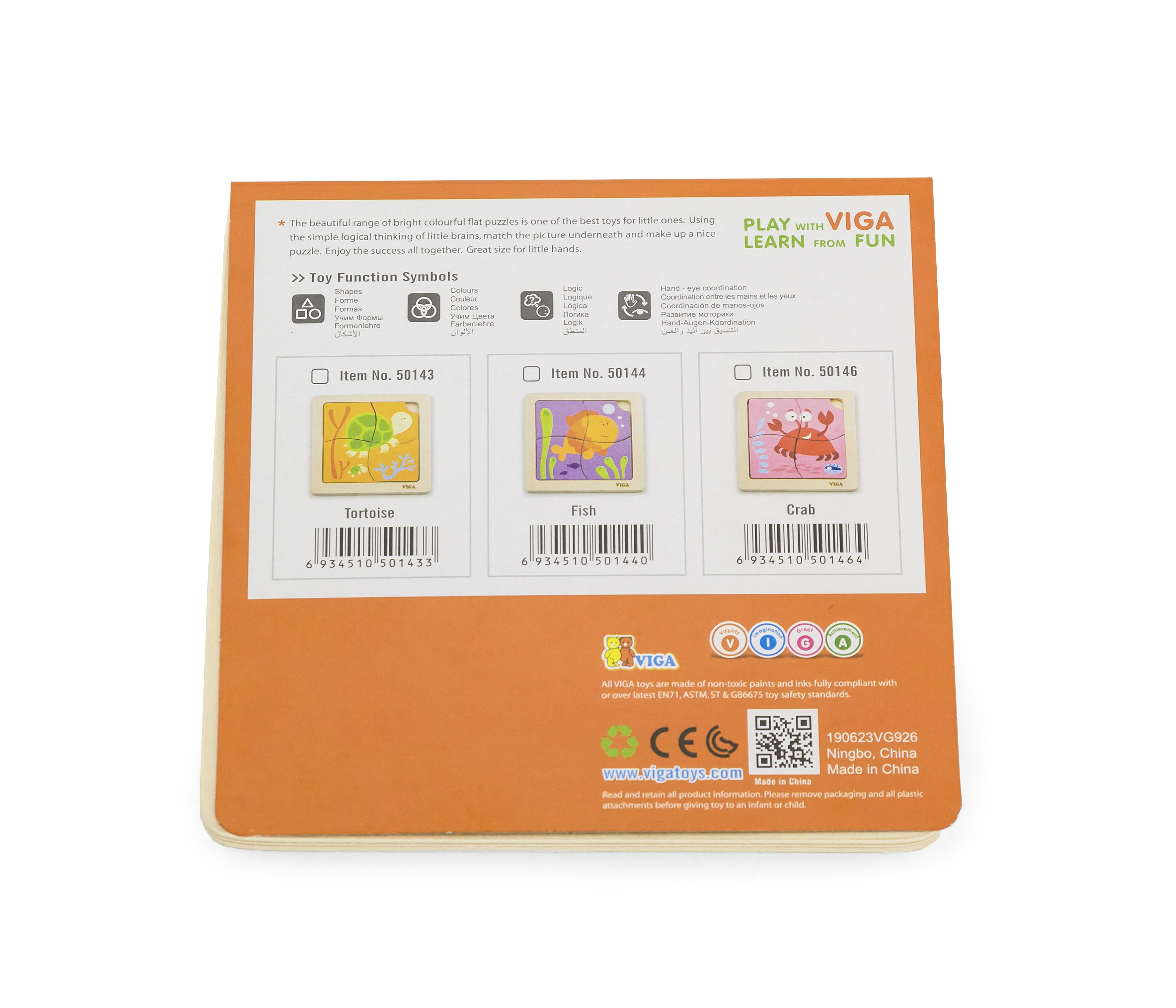 Viga 50143 Puzzle na podkładce - żółwiki — zdjęcie 3