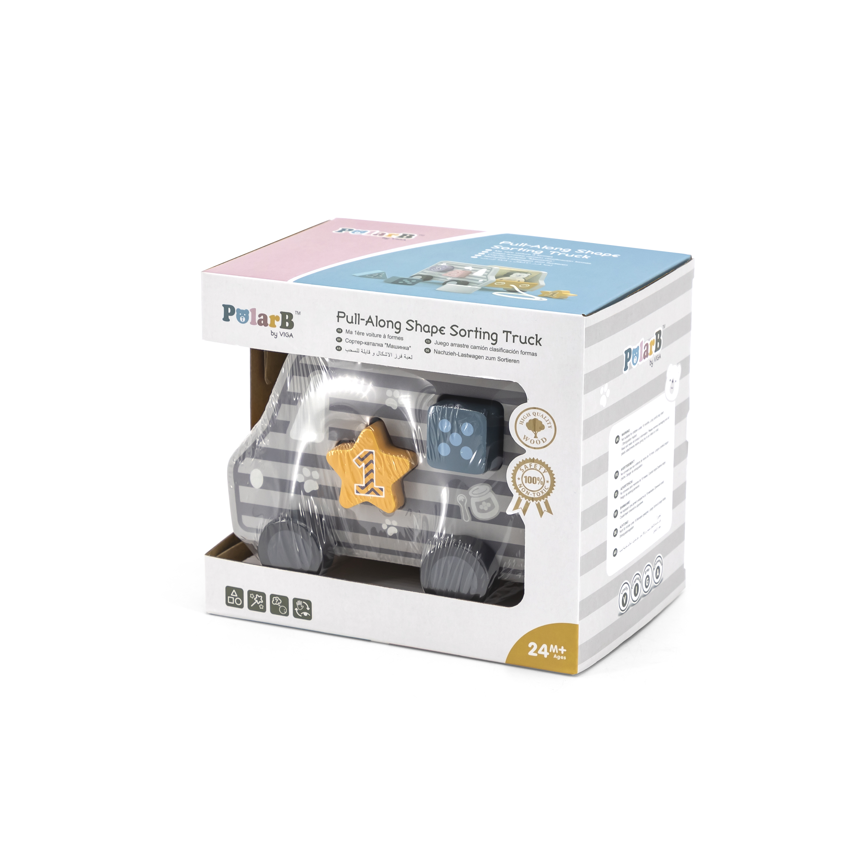 Viga 44041 PolarB Autko 2w1 do ciągnięcia i sorter — zdjęcie 3