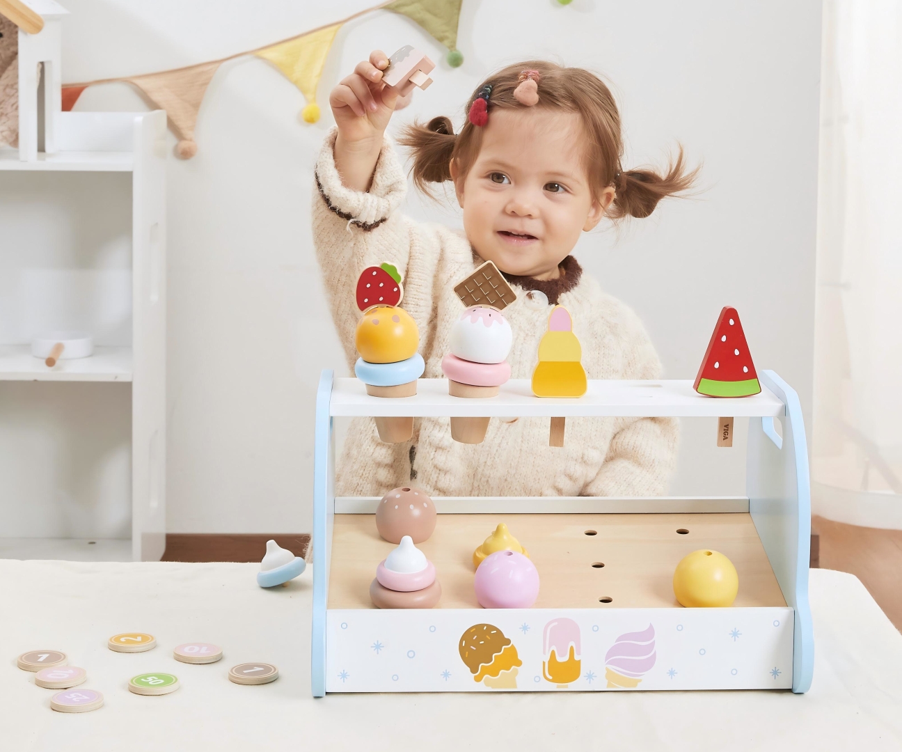 Viga 44842 Drewniana Mini Lodziarnia Cukiernia — zdjęcie 7