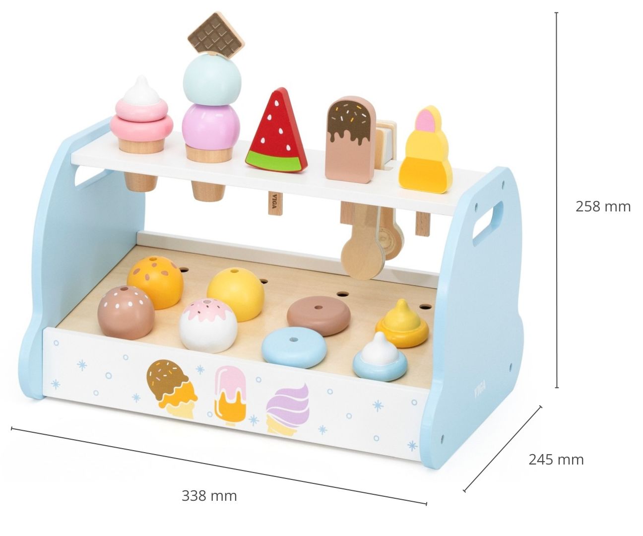 Viga 44842 Drewniana Mini Lodziarnia Cukiernia — zdjęcie 13
