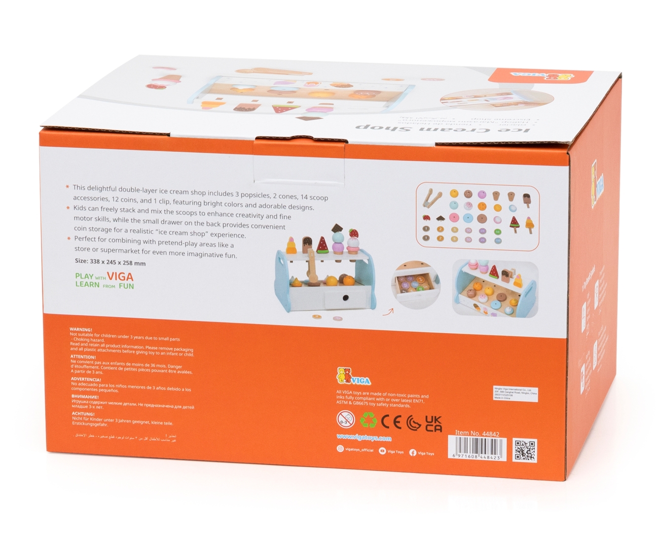 Viga 44842 Drewniana Mini Lodziarnia Cukiernia — zdjęcie 15