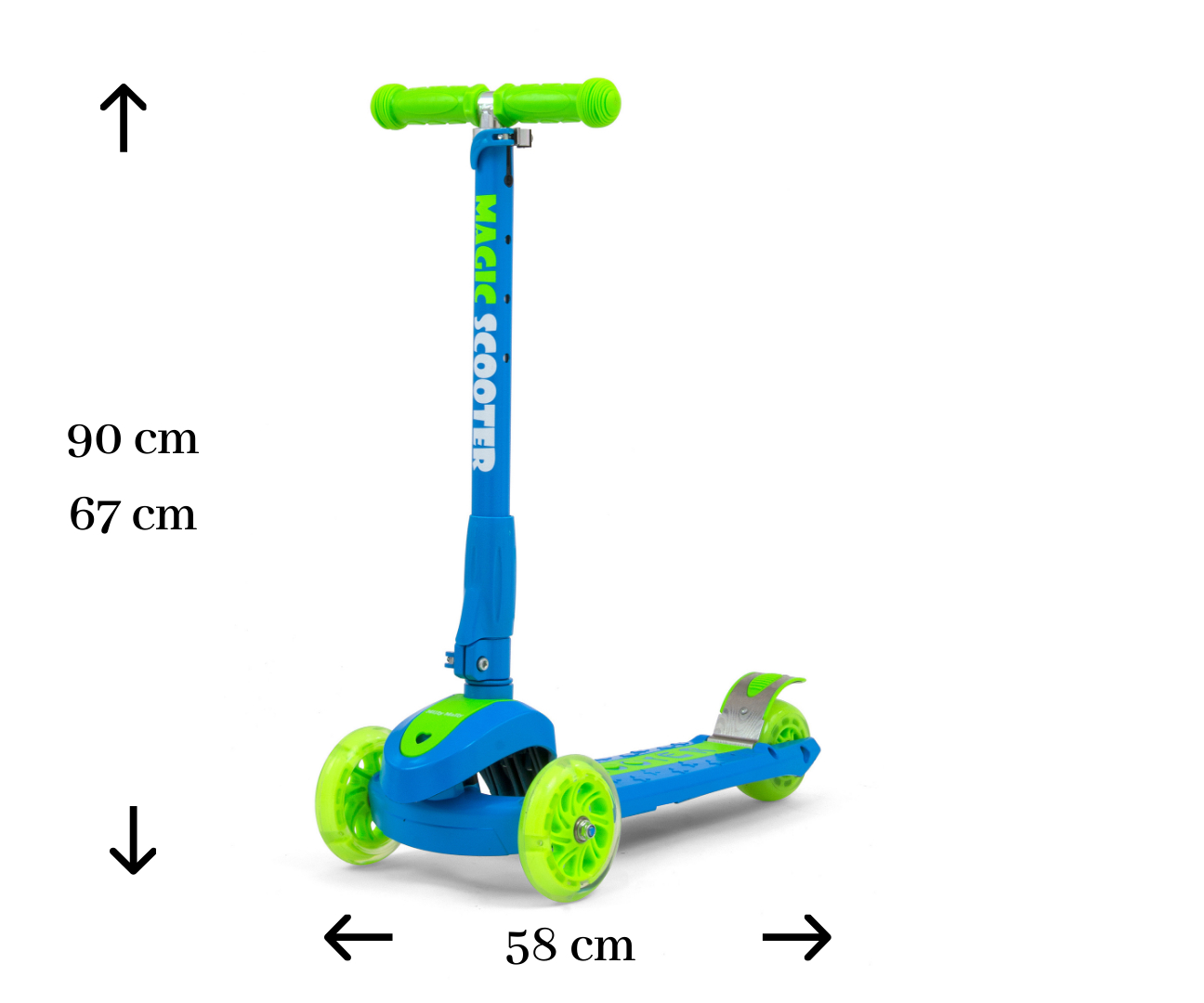 Milly Mally Scooter Magic Blue-Green — zdjęcie 2