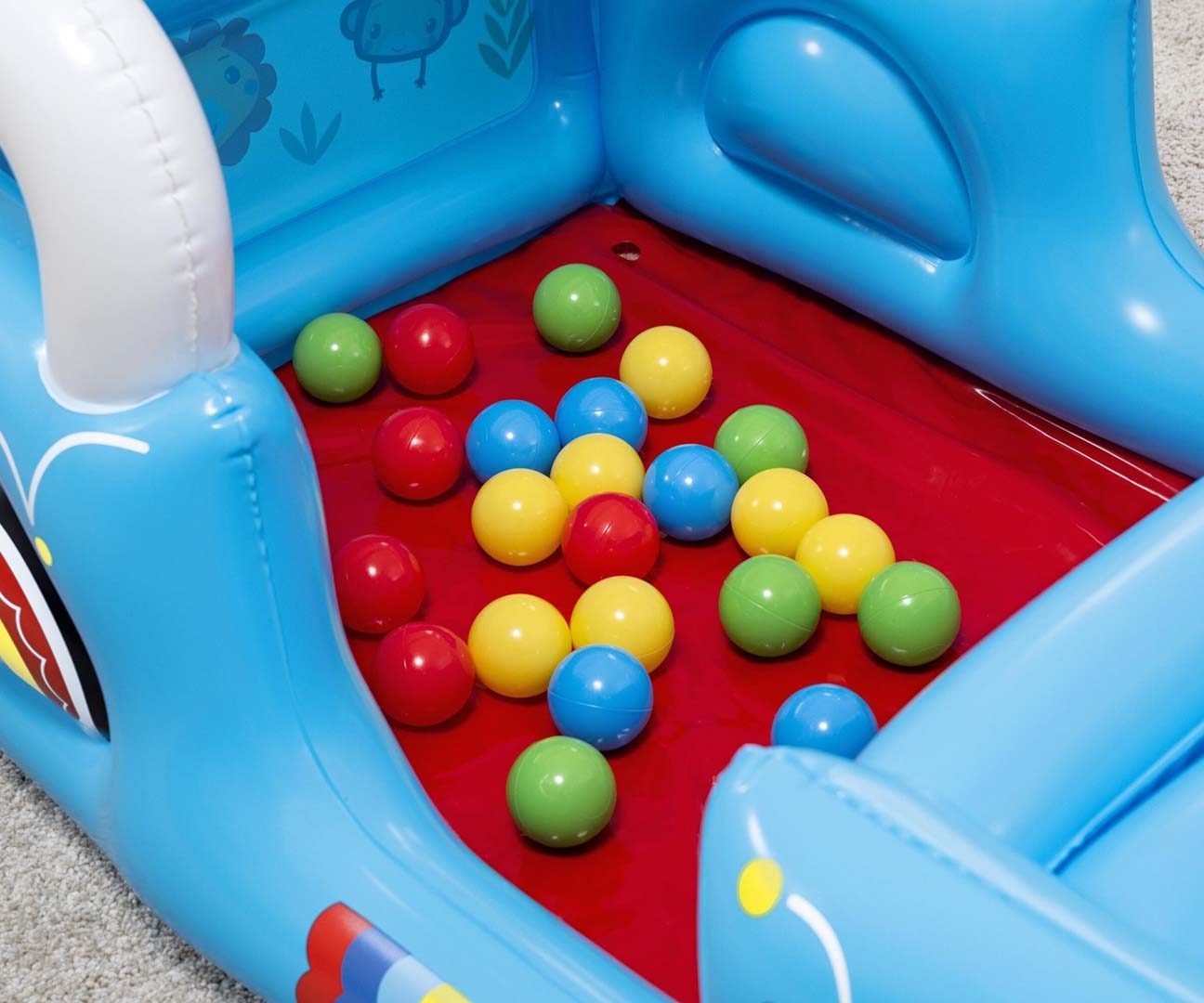Bestway 93577 Fisher-Price Dmuchany Samochód z piłkami 1.17m x 76cm x 61cm — zdjęcie 6