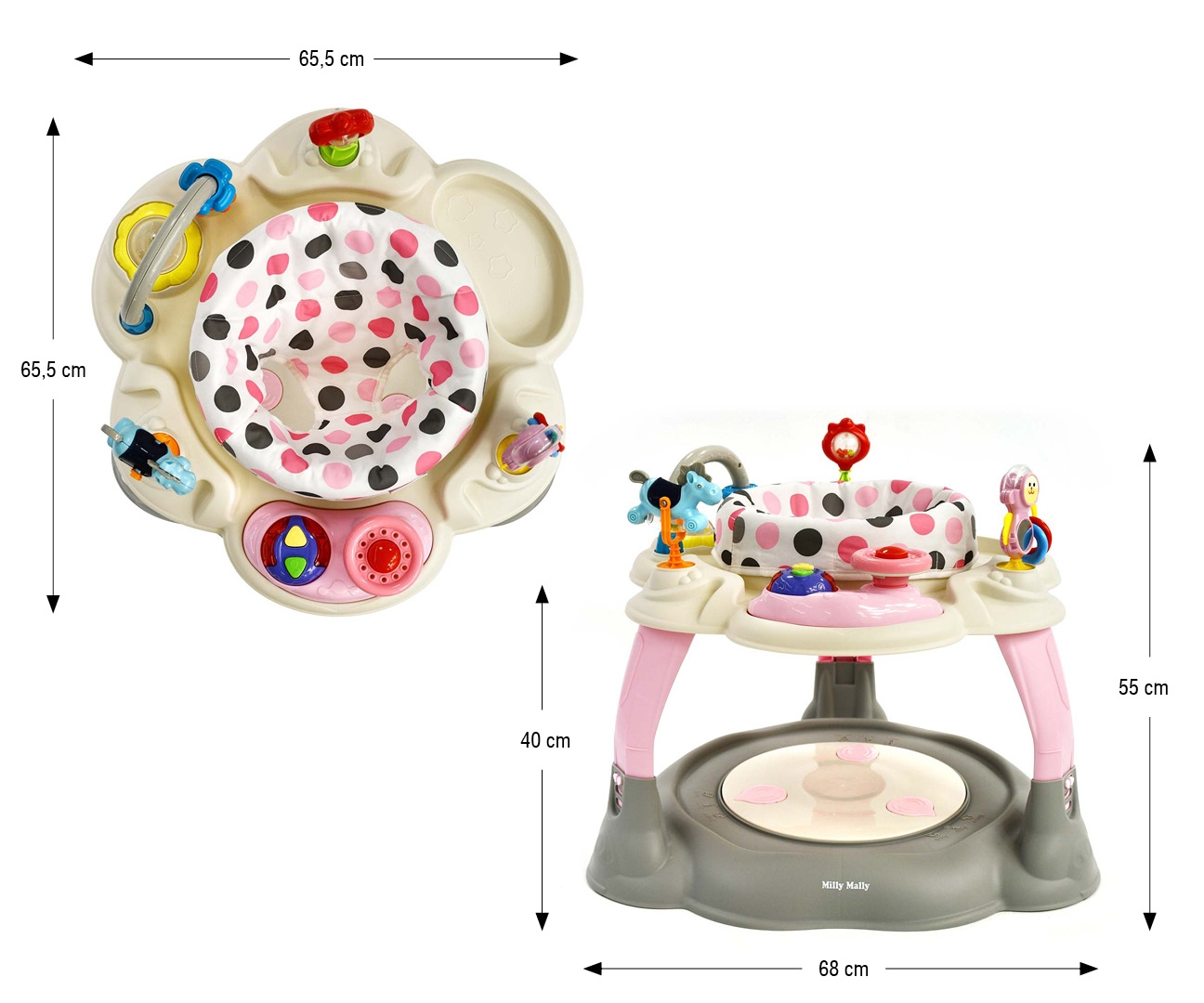 Milly Mally Centrum Aktywności Twist Pastel Dots — zdjęcie 10